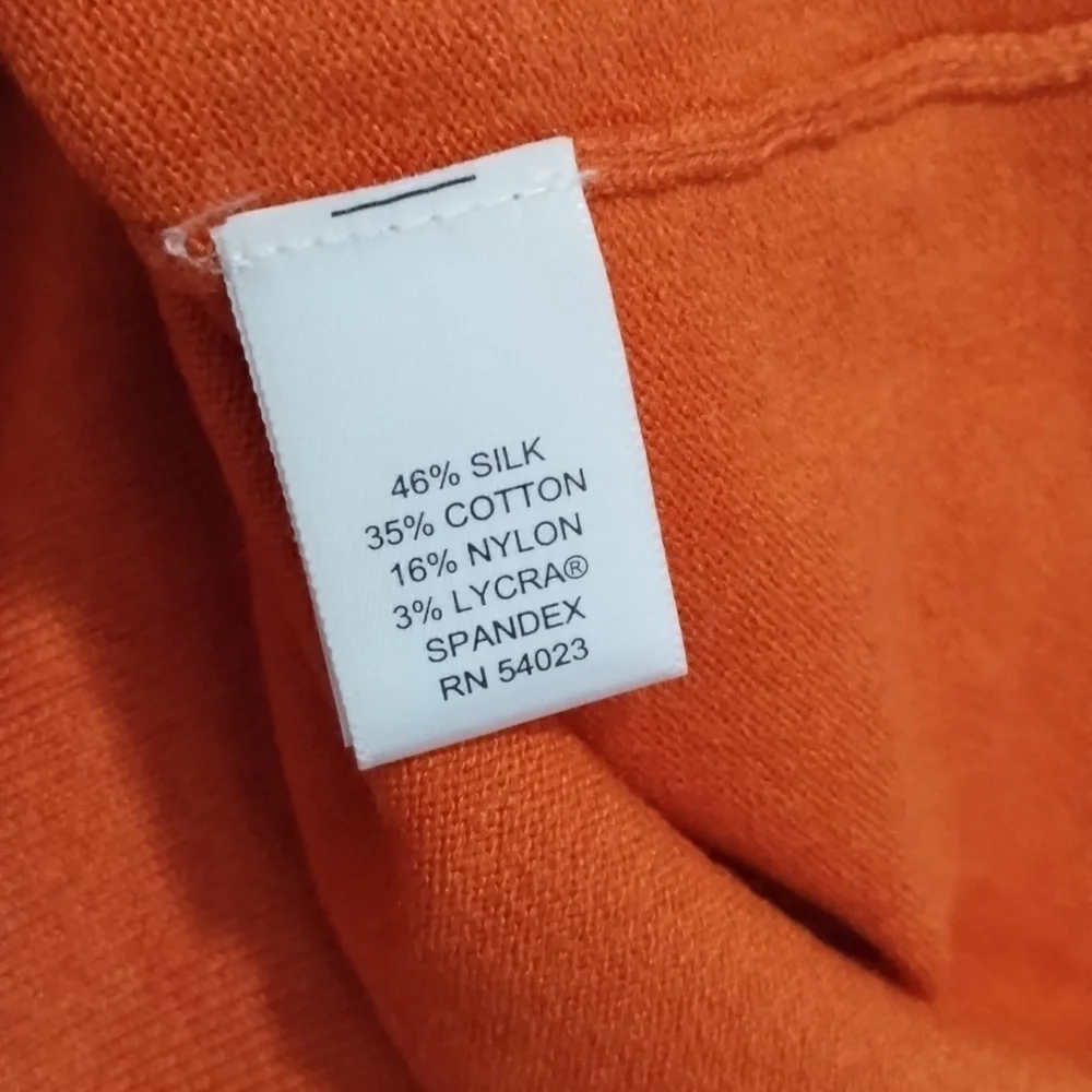 Banana Republic Silk Blend 1/4 Zip Pullover Knit Long‎ Sleeve